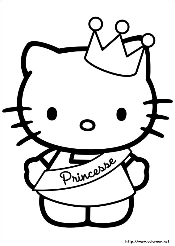 Dibujos para colorear de Hello Kitty