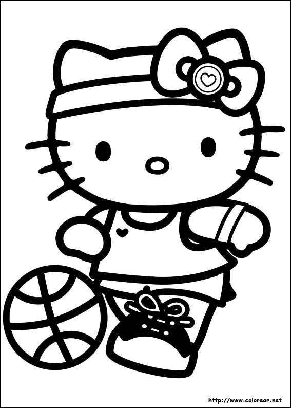 Dibujos para colorear de Hello Kitty Dibujos para colorear de Hello Kitty