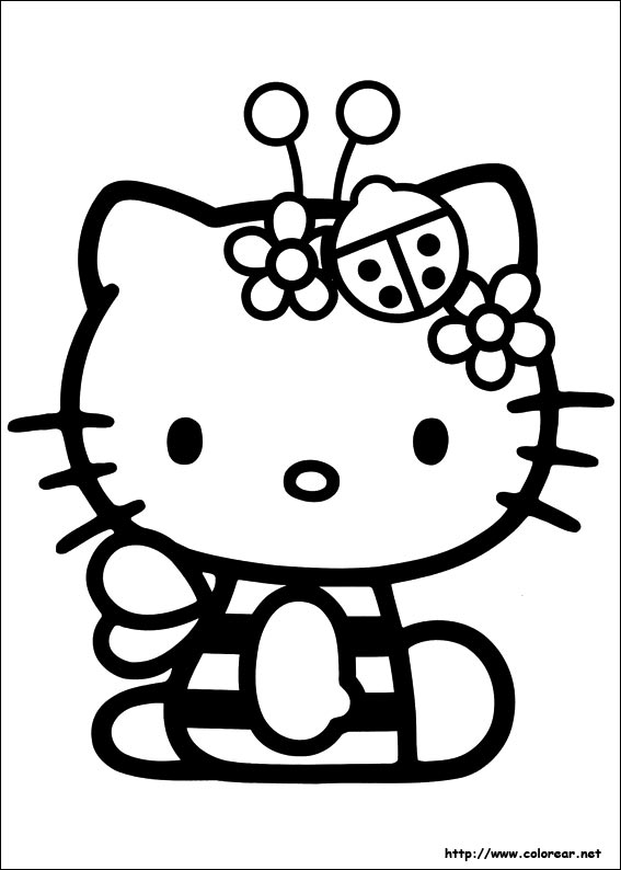Dibujos Para Colorear De Hello Kitty