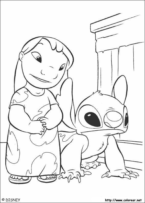 Dibujos para colorear de Lilo y Stitch Dibujos para colorear de Lilo y Stitch