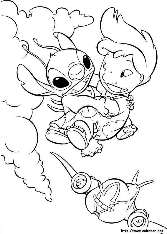 Dibujos para colorear de Lilo y Stitch