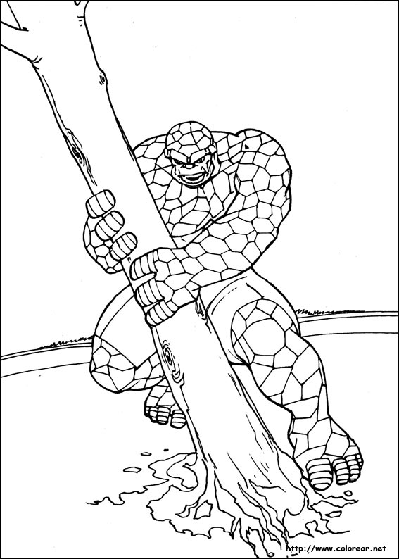 Dibujos para colorear de Los 4 Fantásticos Dibujos para colorear de Los 4 Fantásticos