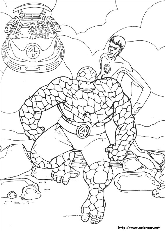 Dibujos para colorear de Los 4 Fantásticos Dibujos para colorear de Los 4 Fantásticos