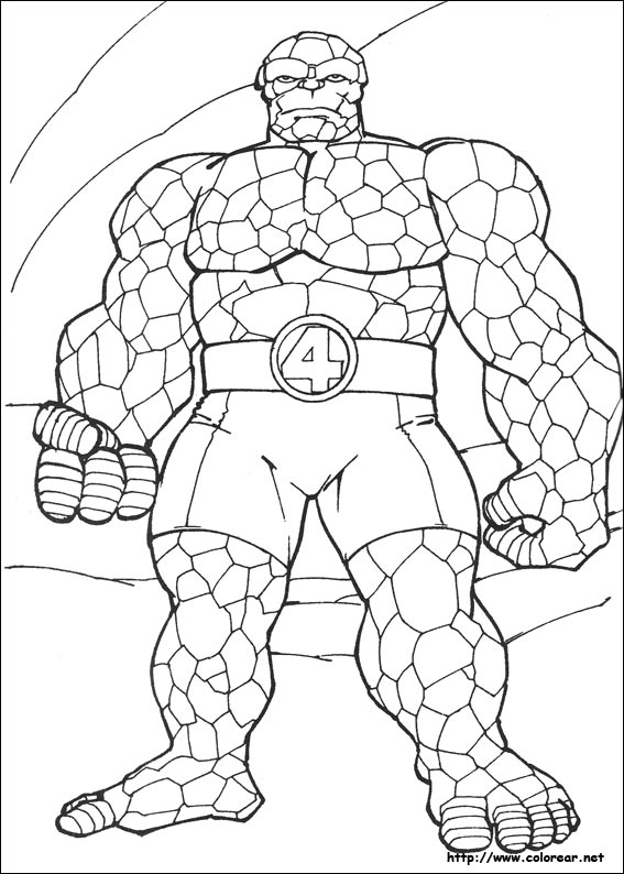 Dibujos para colorear de Los 4 Fantásticos Dibujos para colorear de Los 4 Fantásticos