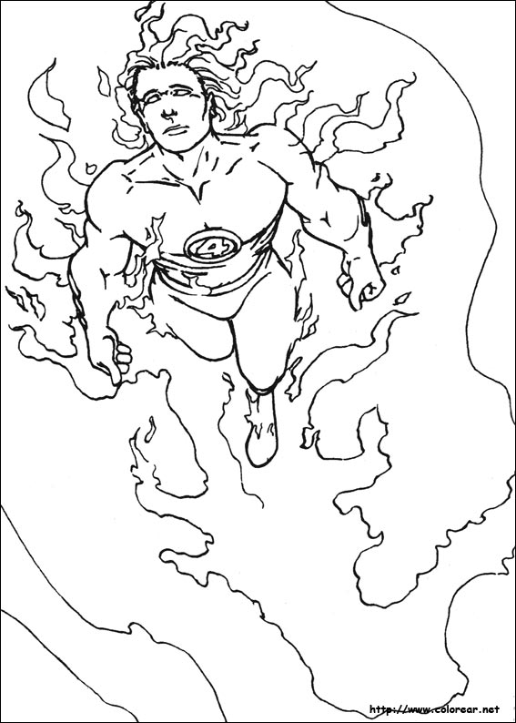 Dibujos para colorear de Los 4 Fantásticos Dibujos para colorear de Los 4 Fantásticos