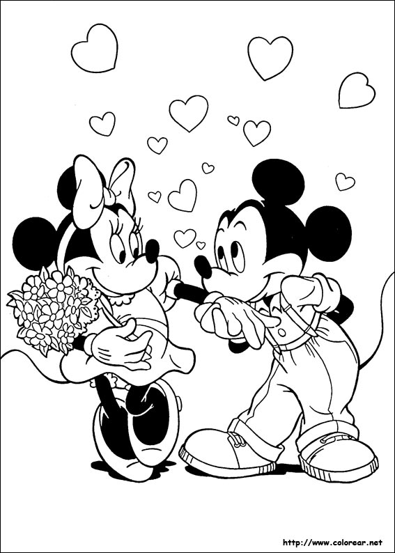 Dibujos Para Colorear De Halloween Con Mickey Y Minnie