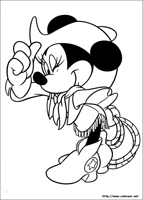 Dibujos de Minnie para colorear en 