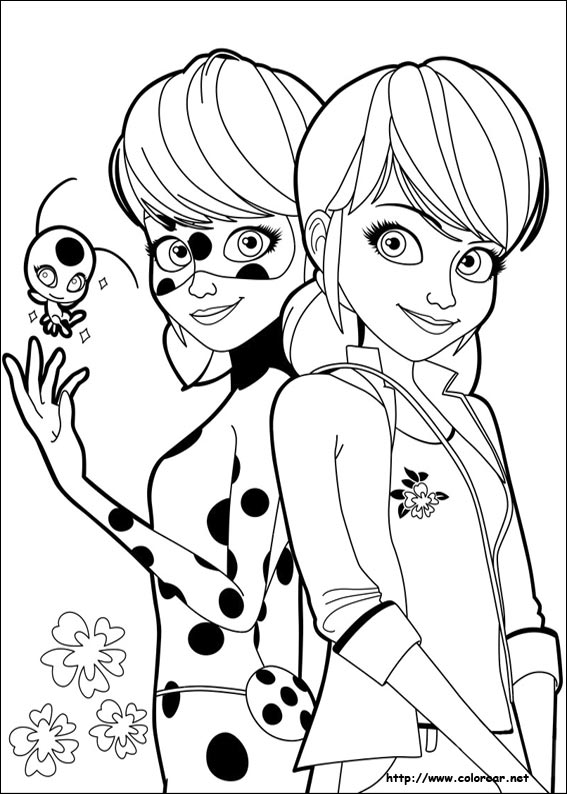 Dibujos para colorear de Miraculous: las aventuras de Ladybug