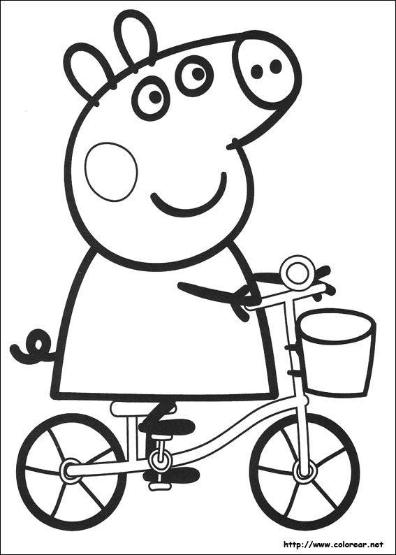 Dibujos para colorear de Peppa Pig