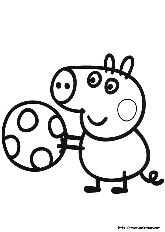 Hectáreas escándalo Censo nacional Dibujos para colorear de Peppa Pig