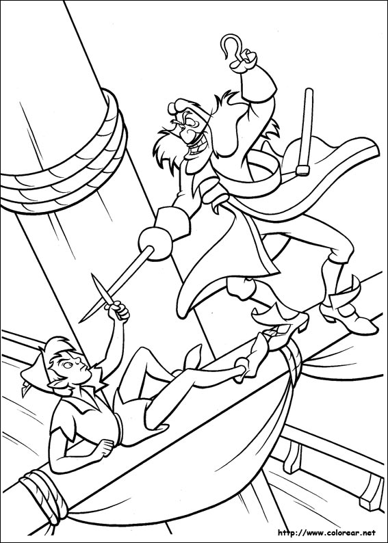 Dibujos para colorear de Peter Pan Dibujos para colorear de Peter Pan