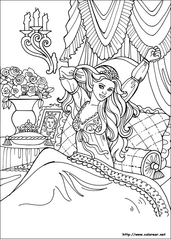 Dibujos para colorear de Princesa Leonora