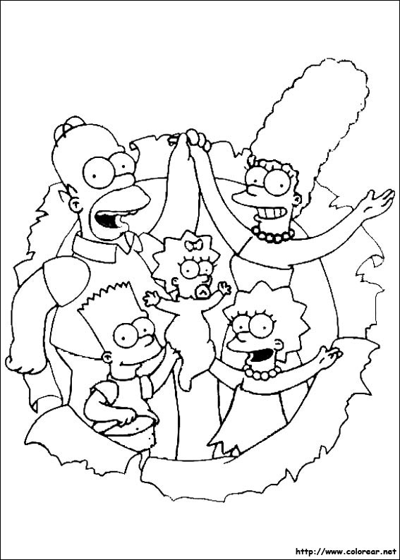 Dibujos para colorear de Los Simpson