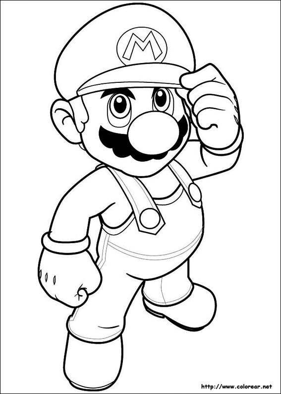 retroceder Supervivencia Retorcido Dibujos para colorear de Super Mario Bros.