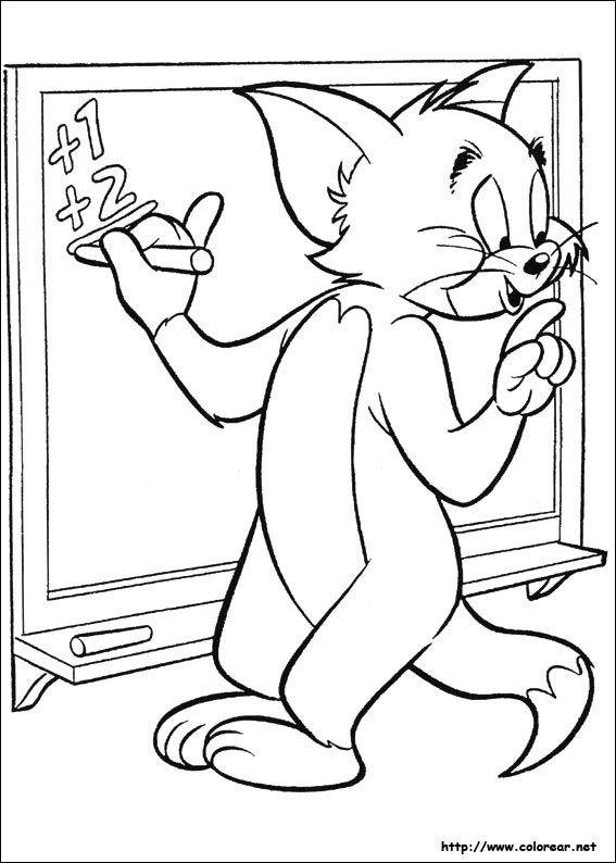 Dibujos para colorear de Tom y Jerry Dibujos para colorear de Tom y Jerry