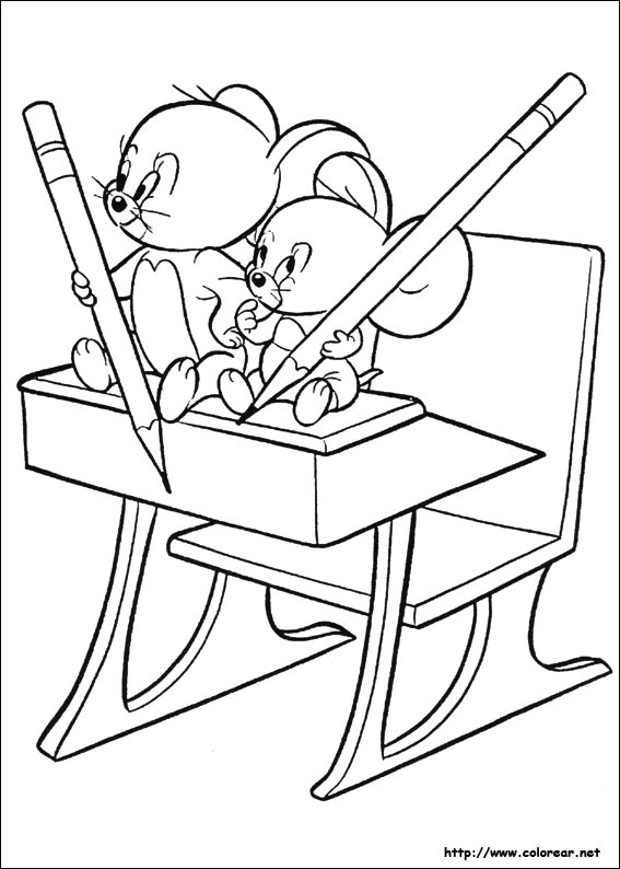 Dibujos para colorear de Tom y Jerry Dibujos para colorear de Tom y Jerry