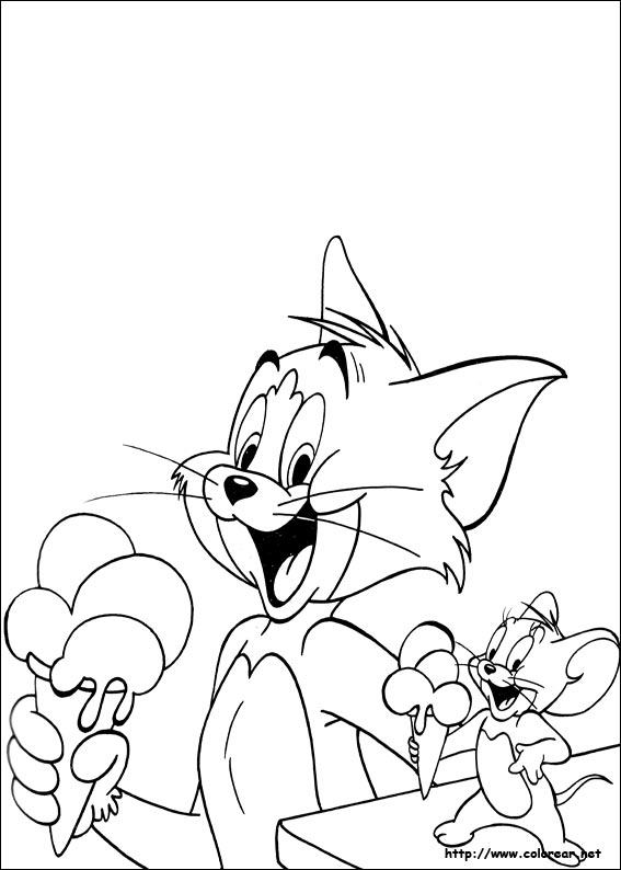 Dibujos para colorear de Tom y Jerry