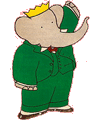 Babar para colorear